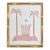 Bamboo Framed Blush Botanical Palm Collage II For Sale