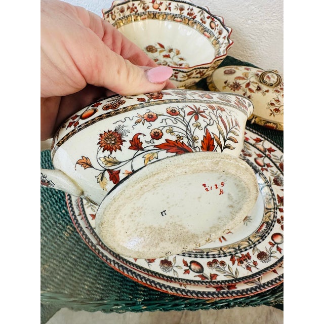 Textile Collection of Wt Copeland Transferware For Sale - Image 7 of 11