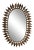Oval Sunburst Mirror With Leaves For Sale - Image 13 of 13