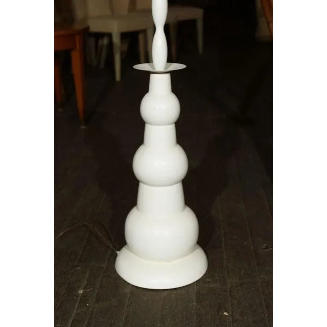 Mid-Century Modern Metal Floor Lamp For Sale - Image 4 of 7