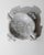 This vintage Mexican marble ashtray from the 1970s is a striking mid-century object crafted from light grey natural stone....