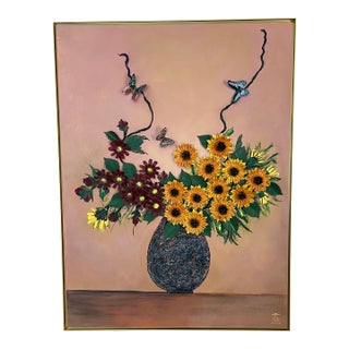 Floral Relief Conservatory Collection, Four Seasons - “Autumn” - Designed by Cheryl P. Kohloff For Sale
