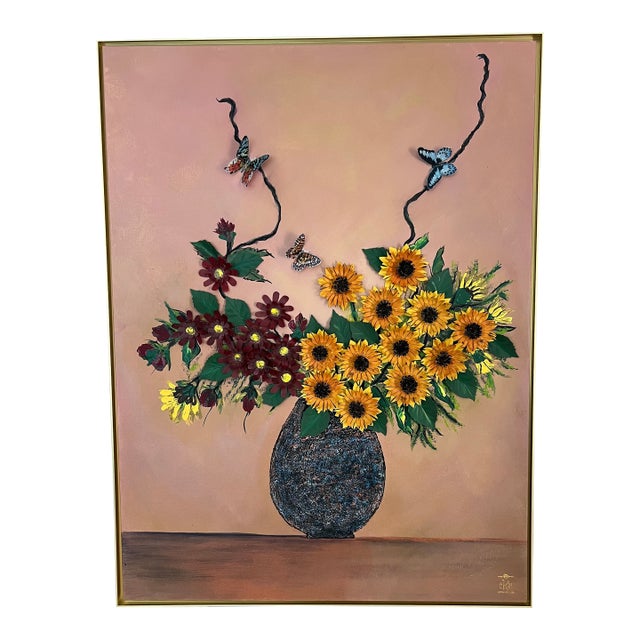 Floral Relief Conservatory Collection, Four Seasons - “Autumn” - Designed by Cheryl P. Kohloff For Sale