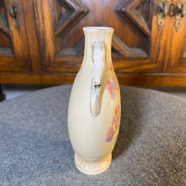 Antique Victoria Carlsbad Double Handled Porcelain Vase, Austria For Sale - Image 4 of 8