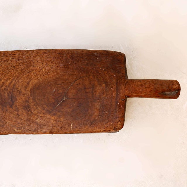 Antique Carved Wood Stool, 1900s For Sale - Image 5 of 11