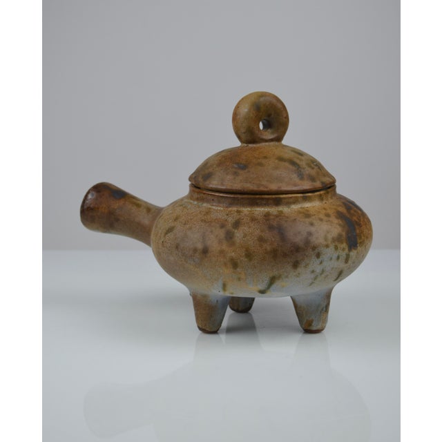 Sculptural Ceramic Vessel with Lid by Agnès Escala, 1960s For Sale - Image 9 of 12