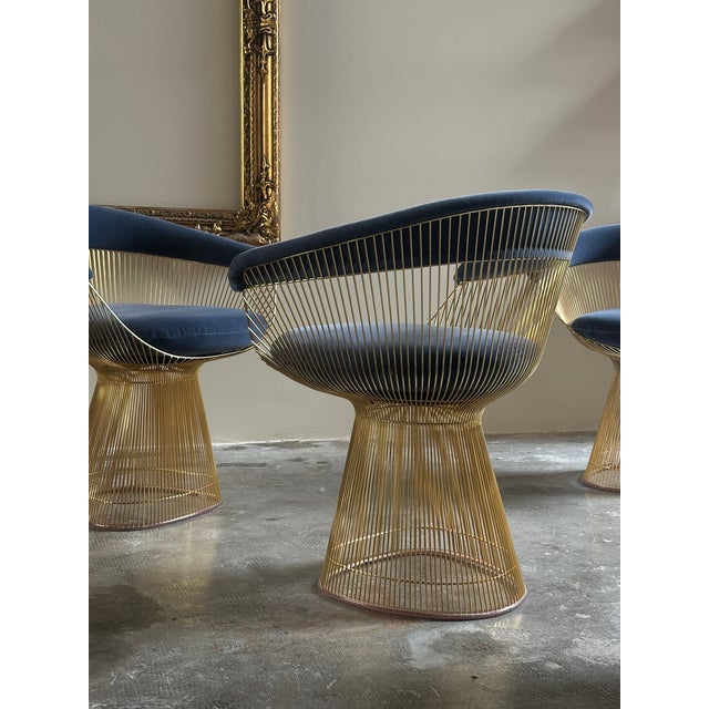 Warren Platner Chairs by Warren Platner for Knoll Studio, Italy, 1960s, Set of 4 For Sale - Image 4 of 12