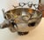 Hammered Silver Plate Footed Bowl with Steer Head Handles For Sale In Los Angeles - Image 6 of 7