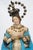 Antique sculpture depicting the Immaculate Virgin Mary, with hands and feet in wood and a terracotta head featuring...
