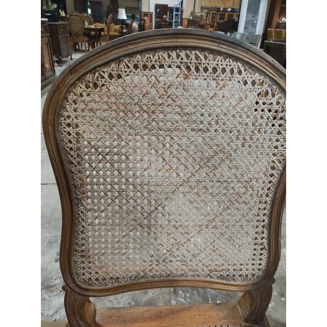 Early 20th Century Early 20th Century Set of 8 French Louis XV Style Caned Dining Chairs For Sale - Image 5 of 6