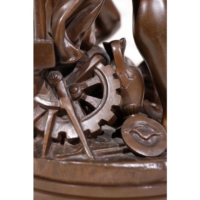 Adrien-Etienne Gaudez, Fortune Rewards Work, 1885, Bronze For Sale - Image 16 of 18