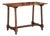 19th Century Spanish Baroque Walnut Console Table Desk With Single-Plank Top For Sale