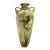 Antique Hand Painted LFH Nippon Gold Encrusted Lilies Floral Vase. 10 3/4” For Sale