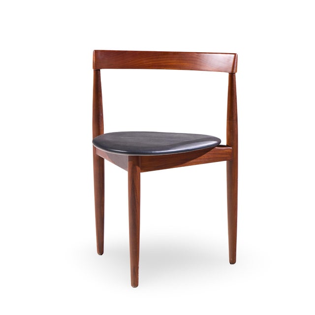 Hans Olsen for Frem Rojle Mid Century Expanding Teak Dining Table With 4 Nesting Chairs For Sale In Chicago - Image 6 of 16