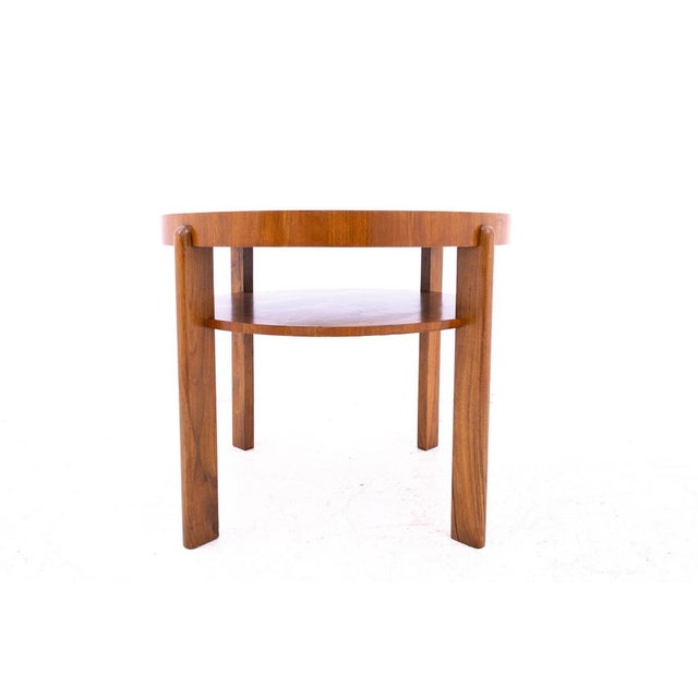 Art Deco Round Table, Czech Republic, 1930s For Sale - Image 3 of 11