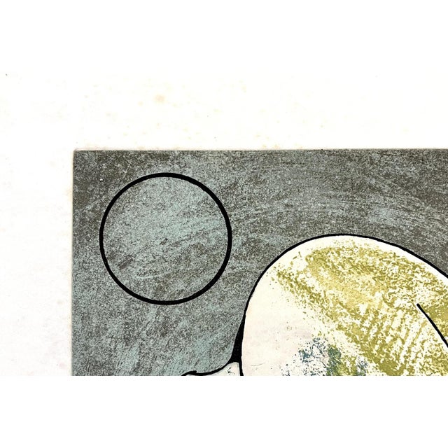 Modern Max Ernst, Devant mon aile droite couve le morne militaire, Aquatint For Sale - Image 3 of 4