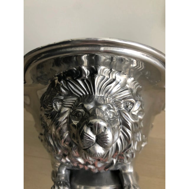 Arthur Court Cast Aluminum Lion Centerpiece For Sale In Washington DC - Image 6 of 8