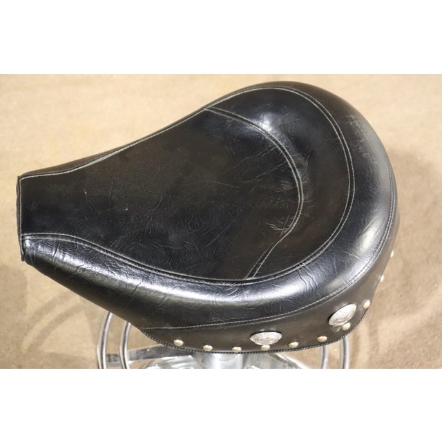 Mid 20th Century Motorcycle Throne Stool For Sale - Image 9 of 9