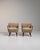 1940s Mid-Century Modern Cream Wood Pair of Club Chairs For Sale In Greensboro - Image 6 of 12