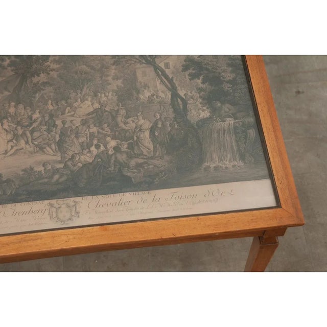 French Vintage Art Display Coffee Table For Sale - Image 9 of 12