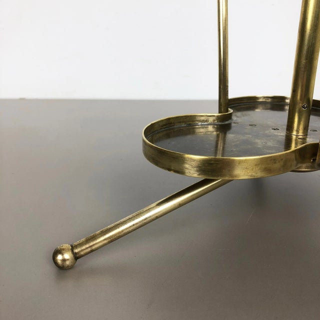XXL Bauhaus Brass Umbrella Stand, 1950s For Sale - Image 17 of 18