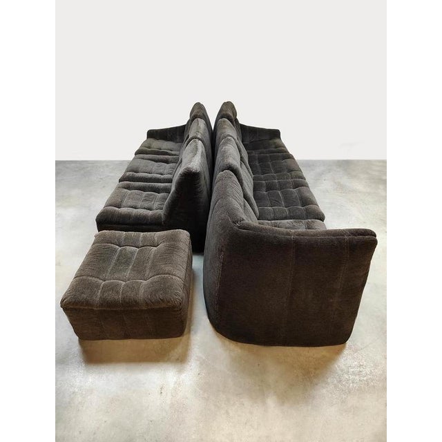1970s Vintage Modular Lounge Sofa from Rolf Benz, 1970s, Set of 8 For Sale - Image 5 of 8