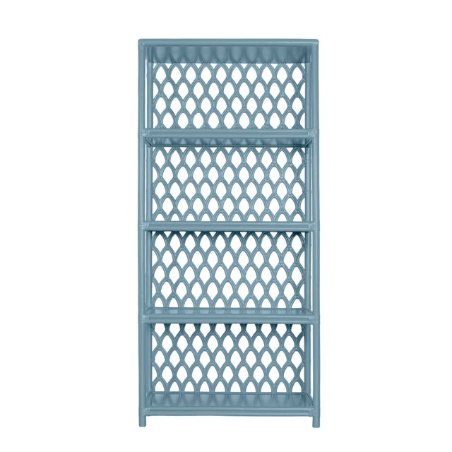 Revitalize your space with the sustainable elegance of the Casablanca Etagere. Constructed from a combination of rattan...
