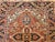 Vintage Persian Heriz Serapi Area Rug, Handwoven Geometric Pattern, Brick Red & Ivory, 4’ X 4’ For Sale In Chicago - Image 6 of 12