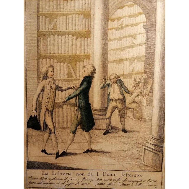 The Library, Early 19th Century, Etching For Sale - Image 3 of 3