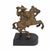 Wood Warriors on Horseback in Bronze, 1950s, Set of 2 For Sale - Image 7 of 9