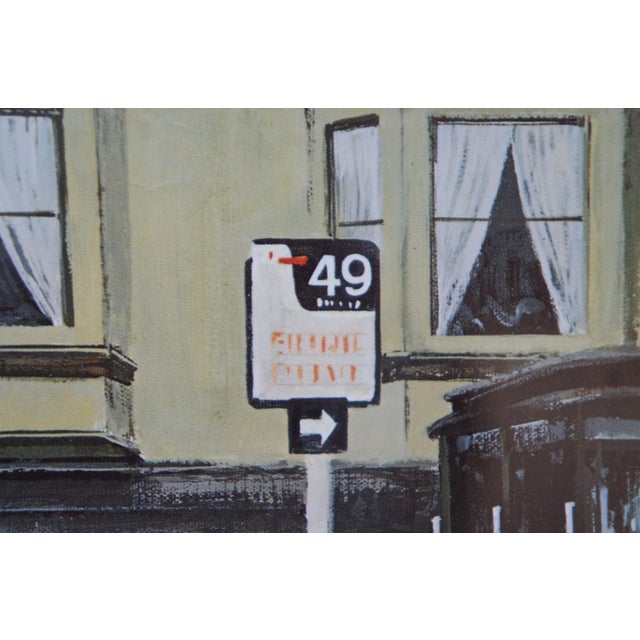 Late 20th Century Robert Kent Lithograph Print 'San Francisco Cable Car in Fog' For Sale - Image 11 of 12