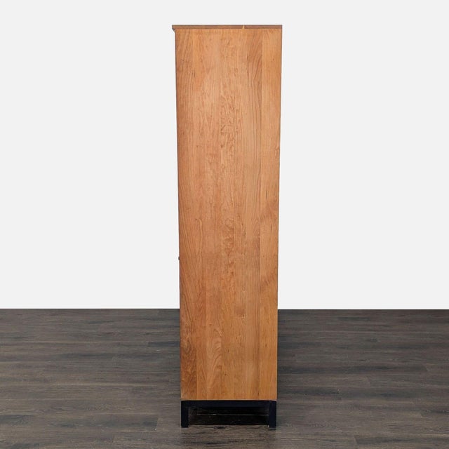 2010s Room & Board Custom Bar Cabinet With Wine Rack For Sale - Image 5 of 14