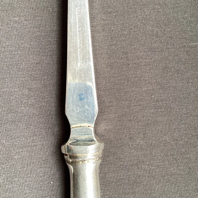 Modern 1960s Sterling Silver Salad Serving Set- 2 Pieces For Sale - Image 3 of 4