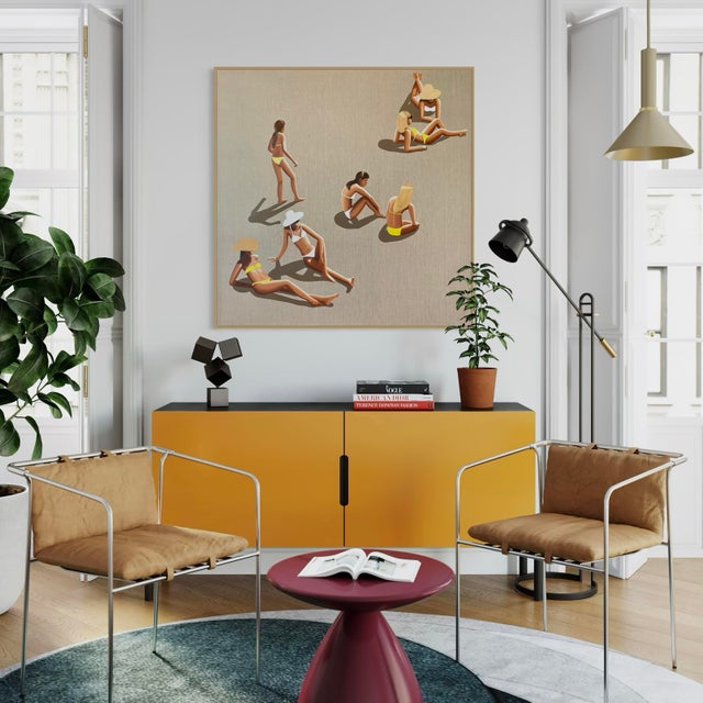 Scattered - Acrylic and Oil on Canvas by Wencke Uhl For Sale - Image 15 of 17