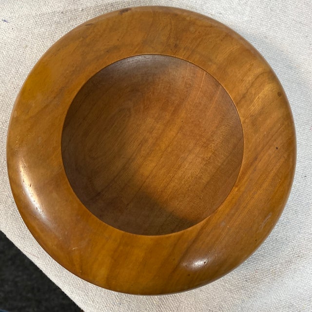 Wood Myrtlewood Lidded Trinket Turned Hand Made Bowl For Sale - Image 7 of 10