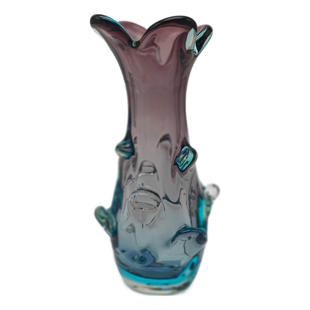 Vintage Vase by Jan Beranek for Skrdlovice, 1950s For Sale