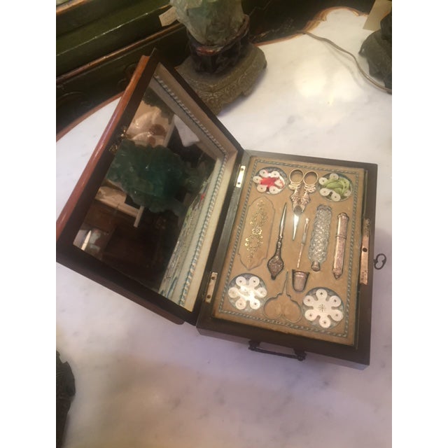 Traditional Early 19th C. English Sewing Box For Sale - Image 3 of 9