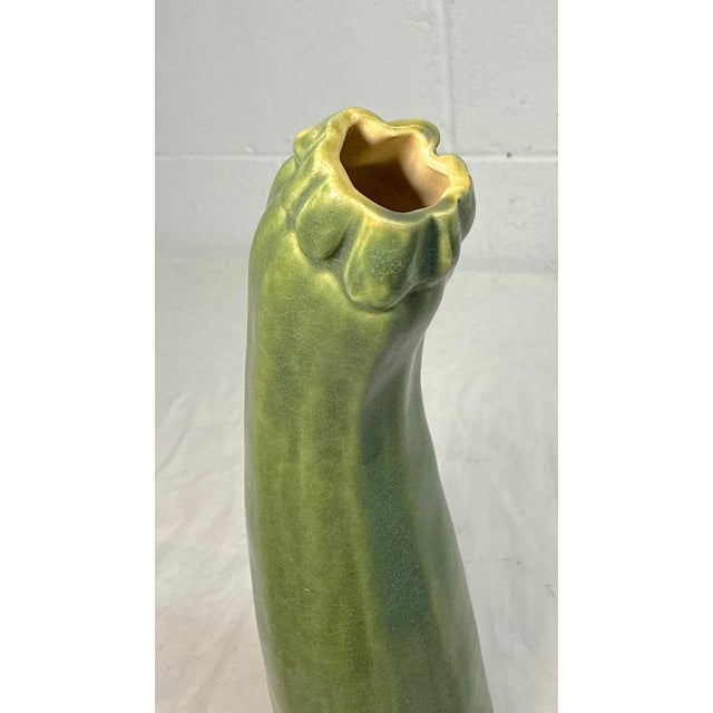 Vintage 97' Handmade Patricia Garrett Figural Vegetable Zucchini Pottery Vase For Sale In New York - Image 6 of 10