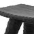 Organic Modern Black Chiseled Leg Stool For Sale - Image 12 of 12