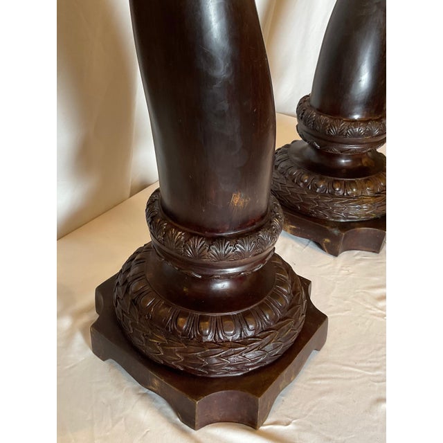 Maitland - Smith Maitland Smith Bronze Horn Form Sculptures For Sale - Image 4 of 9