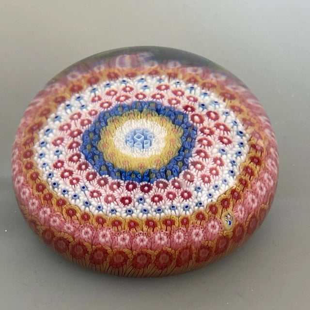 Baccarat Floral Millefiori Glass Paperweight 1970 Limited Edition #69 For Sale - Image 9 of 12