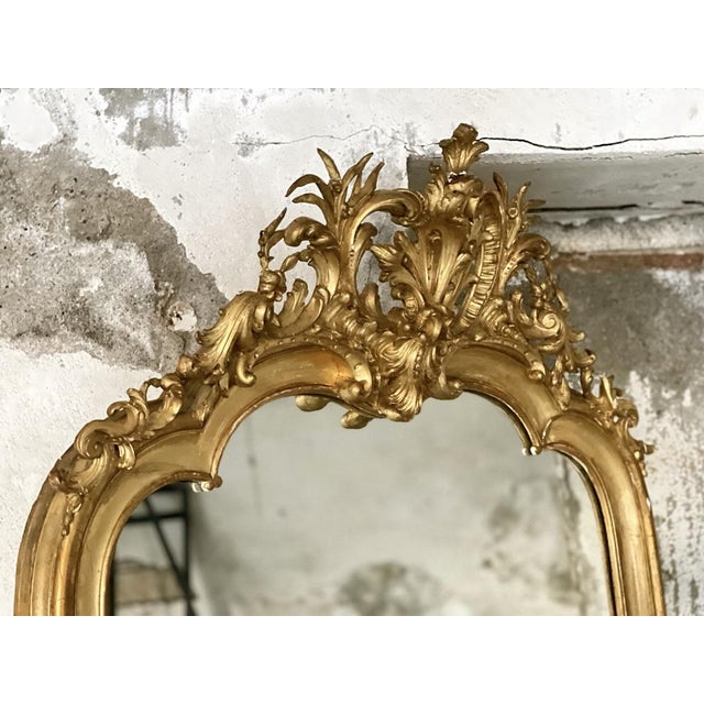 Gold Vintage Golden Mirror, 1890s For Sale - Image 8 of 17