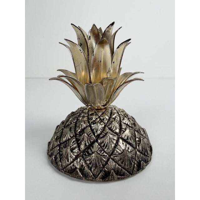Mid-Century Pineapple Ice Bucket in Silvered Pewter attributed to Mauro Manetti, Italy, 1970s For Sale - Image 13 of 18