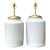 Vintage Glazed Ceramic Jar Lamps - A Pair For Sale