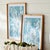 Contemporary Protea Abstract Prints In Soft Blue, Set Of 4 For Sale - Image 3 of 4