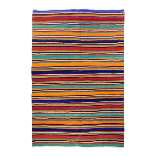 Vintage Kilim Rug 5'4'' x 8' For Sale