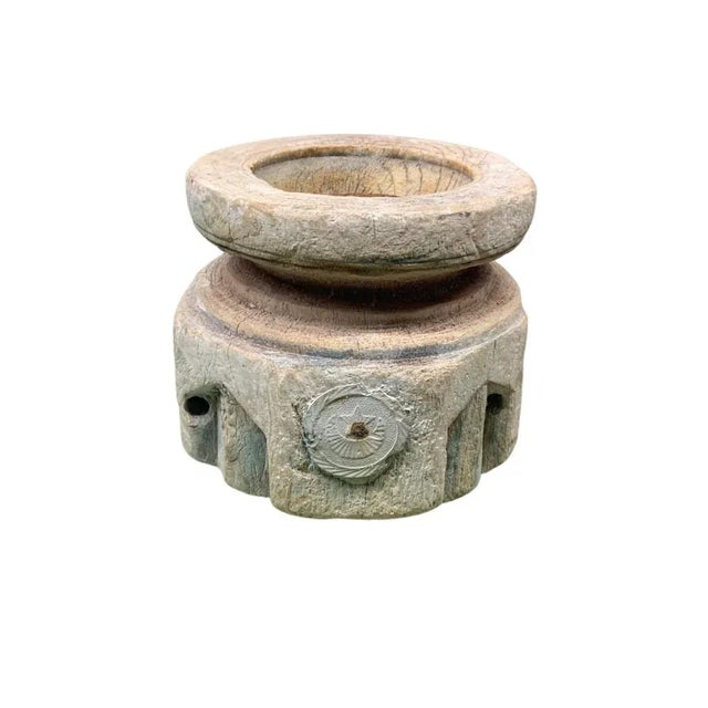 Farmhouse Vintage Indian Seed Extractor Candle Holder For Sale - Image 3 of 6