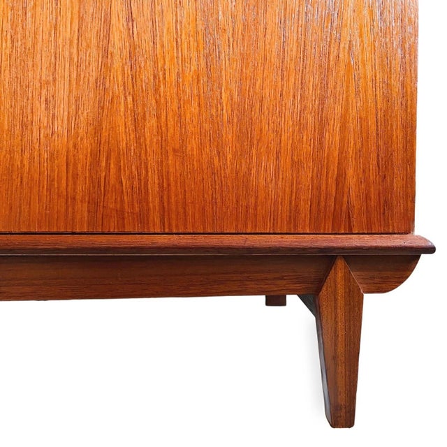 Mid-Century Modern Mid-Century Danish Teak 3-Door Wardrobe, 1960s For Sale - Image 3 of 7