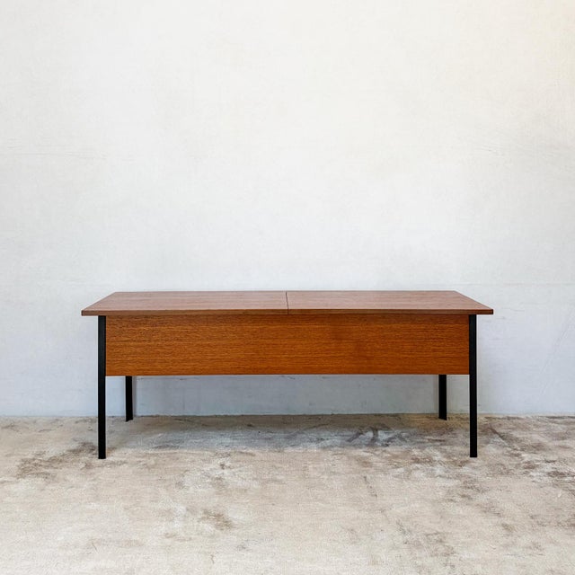 Teak Coffee Table with Storage from Myer Twin, 1970s For Sale - Image 4 of 8