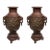 Antique Chinese Terracotta Dragon Vases / Footed Base, Late 19/Early 20th Century For Sale